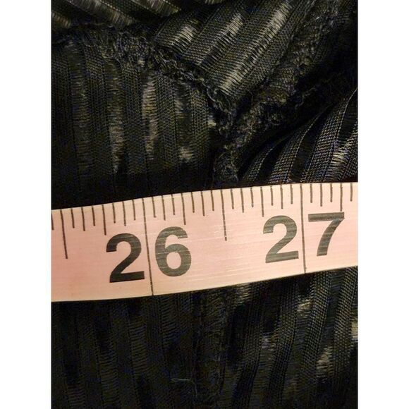 Fredrick's of Hollywood Black Sheer Robe One Size - Picture 3 of 5